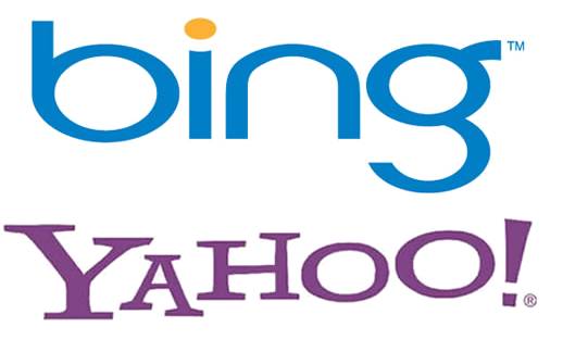 Bing et Yahoo