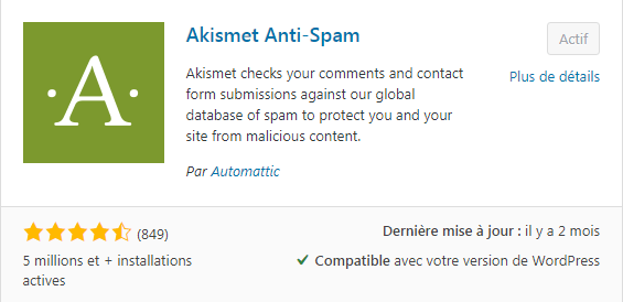 extension contre spam