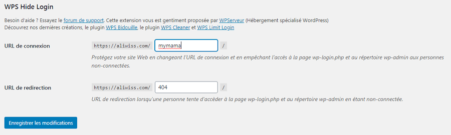 configurer wps login